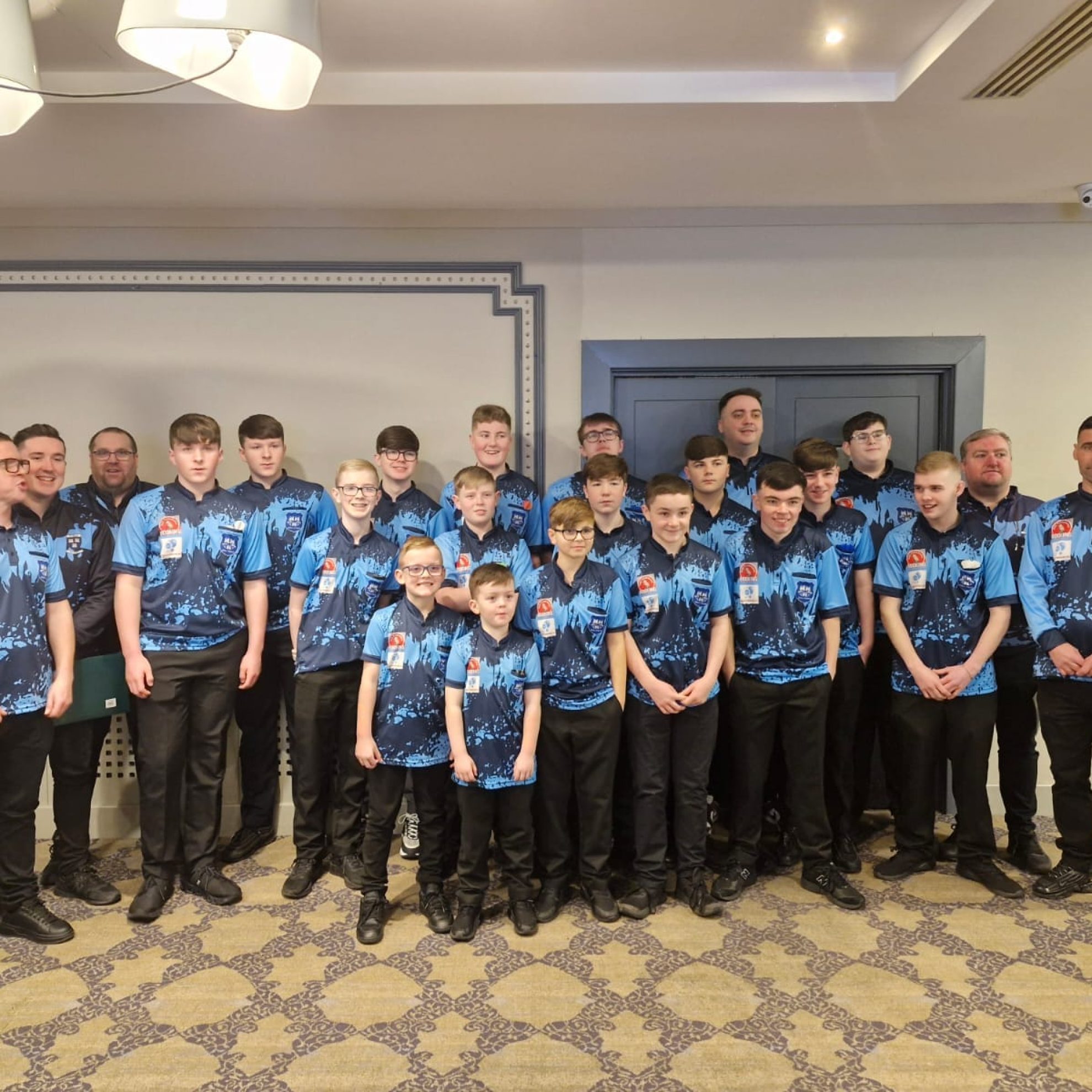 Dublin Darts Club sporting their merchandise