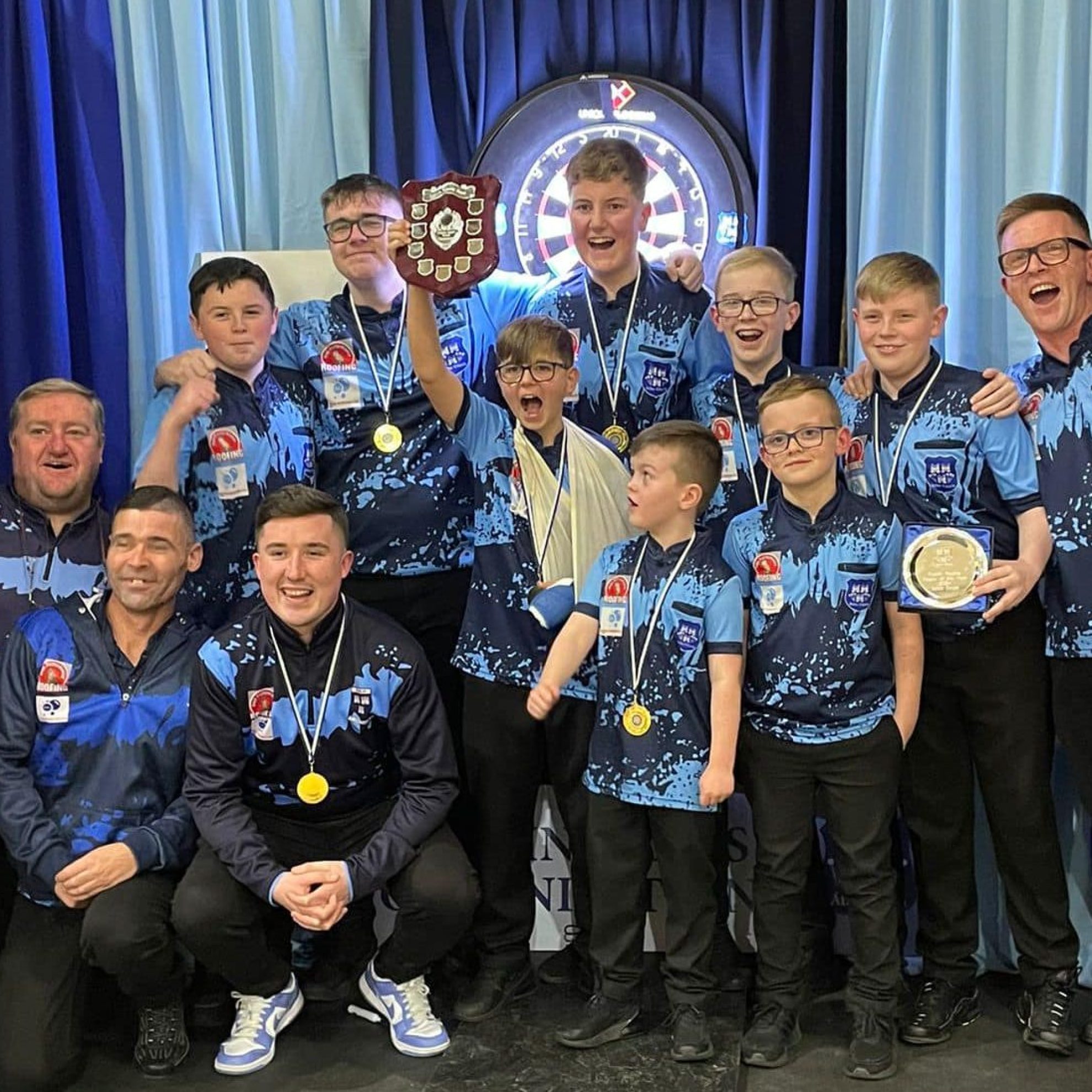 Dublin Youths celebrating a major title