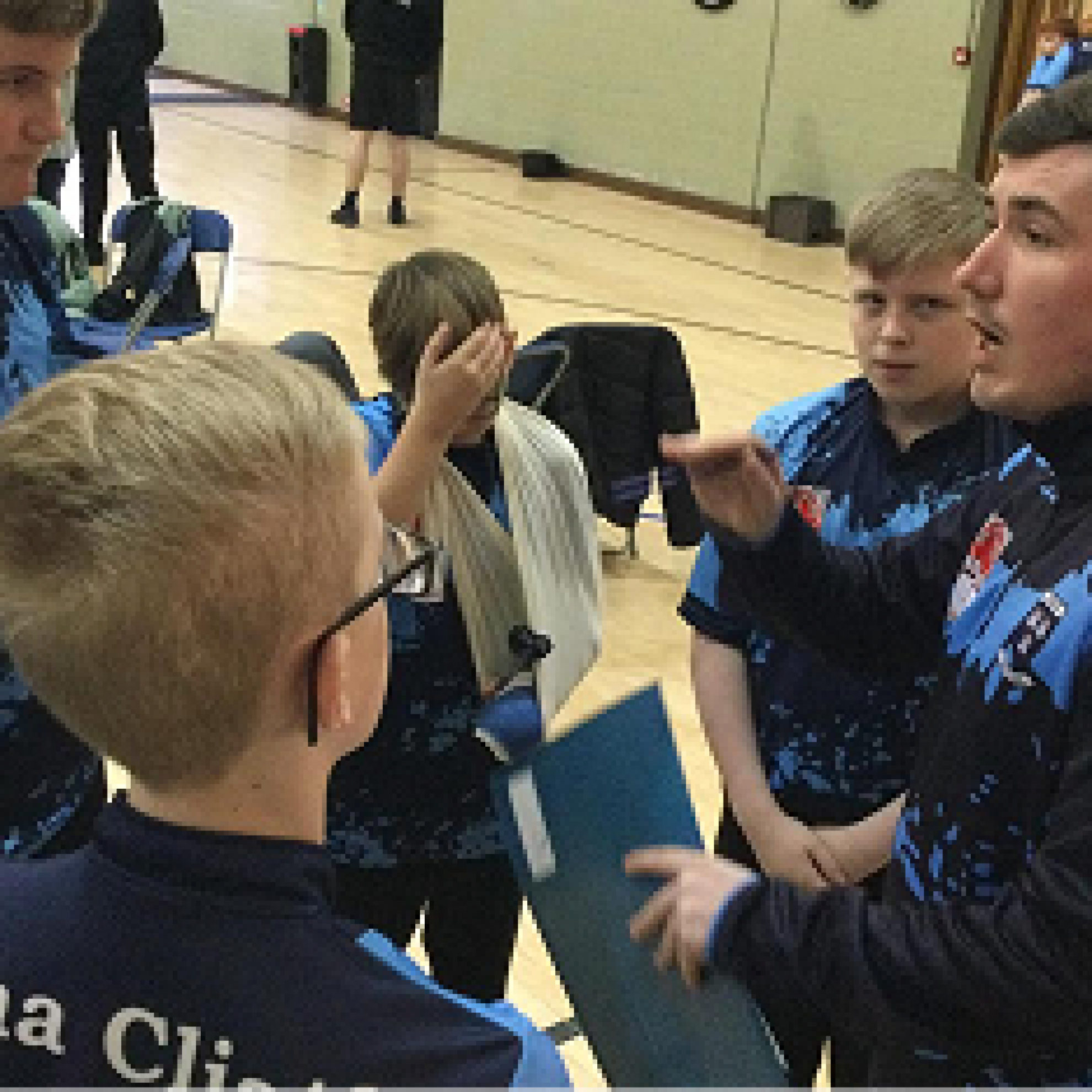 Coach Ryan Teaching The Players